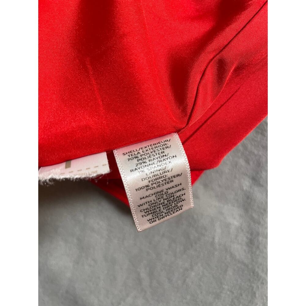 LOFT red A-line fit & Flare Skirt sz 2P - Picture 5 of 9